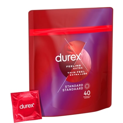 Durex Condooms – Thin Feel Extra Lube 40 stuks
