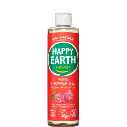Happy Earth 100% Natural Douchegel - Floral Patchouli 300 ml. - 8719324667548