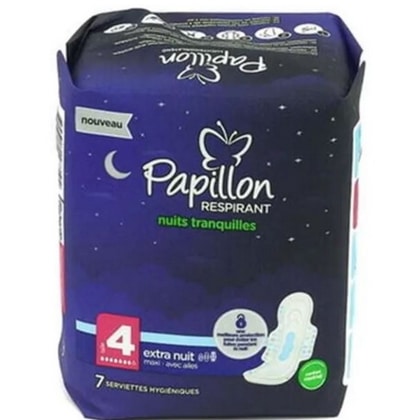Papillon Maandverband - Extra Nacht Maxi met Vleugels Maat 4 - 7 st. - 0745314188104