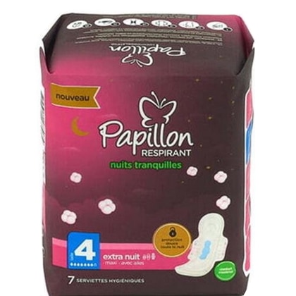 Papillon Maandverband Katoen - Extra Nacht Maxi Maat 4 - 7 st. - 0745314188074