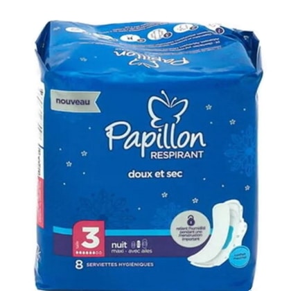 Papillon Maandverband Katoen - Extra Nacht Maxi Maat 4 - 7 st. - 0745314188074