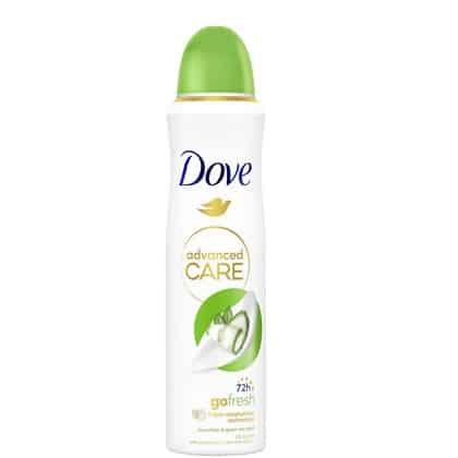 Dove Deospray – Advanced Care Cucumber & Green Tea 0% 150 ml.