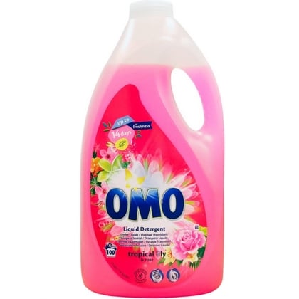 Omo Vloeibaar Wasmiddel - Tropical Lily & Rose 5 L 100 scoops - 8886467019166