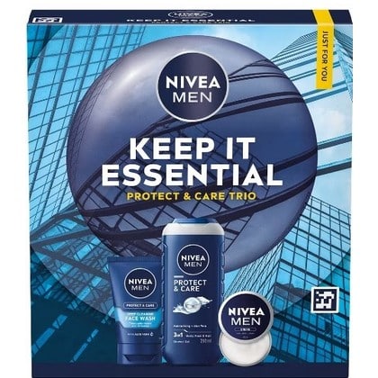 Geschenk Nivea Men - Keep It Essential (Douchegel 250 ml, Gezichtswash 100 ml, Creme 30 ml.) - 5025970017662