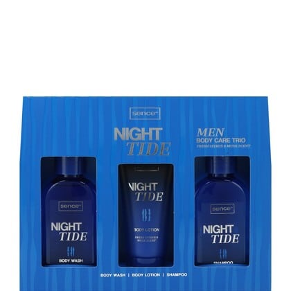 Geschenk Sence Men - Body Care Night Tide, Douchegel 120 ml, Bodylotion 60 ml, Shampoo 120 ml. - 8721382708217