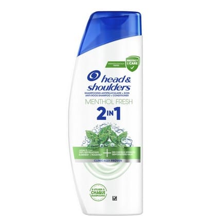 Head & Shoulders Shampoo - Menthol Fresh 2-1 300 ml. - 8700216207966