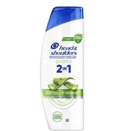 Head & Shoulders Shampoo - Sensitive 2 in 1 300 ml. - 8700216207980