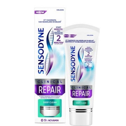 Sensodyne Tandpasta - Clinical Repair Deep Clean 75 ml. NLFR - 5054563225061