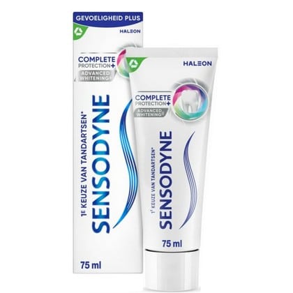 Sensodyne Tandpasta - Complete Protection+ Advanced Whitening 75 ml. NLFR - 5054563243997