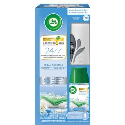 Airwick Freshmatic Max Houder + navulling Cool Linen 250 ml - 5949152111507