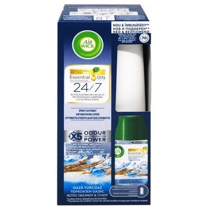 Airwick Freshmatic Max Houder + navulling Turquoise 250 ml. - 5949152111897