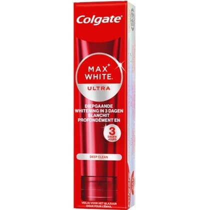 Colgate Tandpast - Max White Ultra Deep Clean Tandpasta 75 ml. - 8718951764224