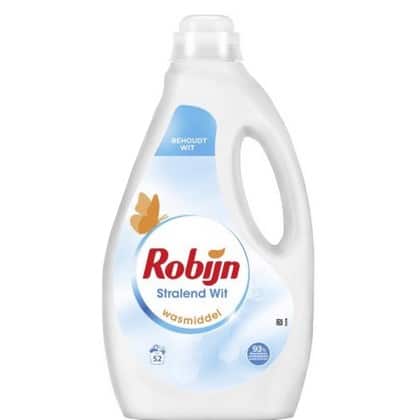 Robijn Vloeibaar Wasmiddel - Wit 2600ml. 52 sc. - 8720181914607