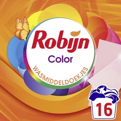 Robijn Wasmiddeldoekjes Color 16 stuks - 8720181264641